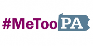 logo for legal advocacy initiative, #MeToo Pennsylvania